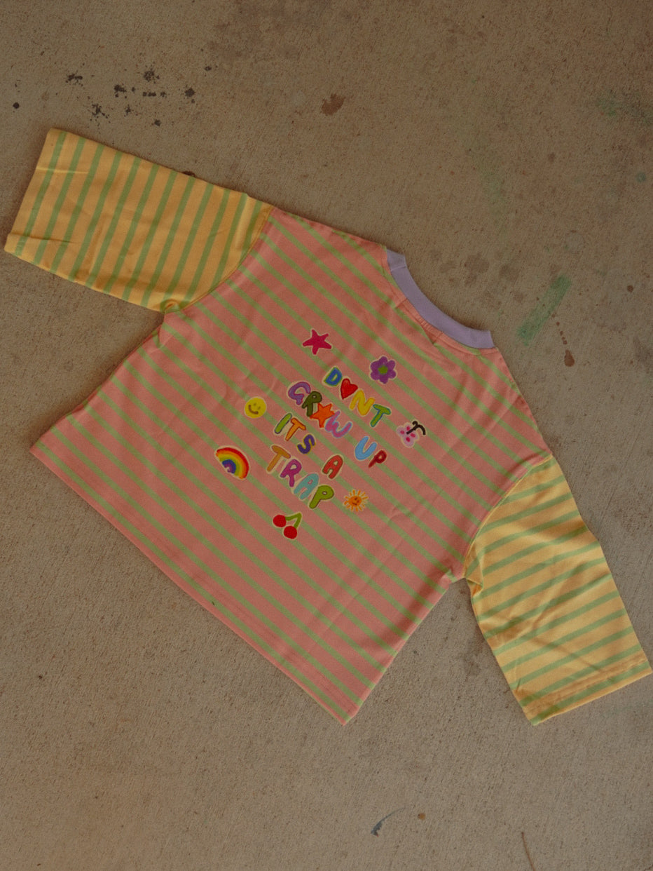 Don’t grow up X honeydew tee