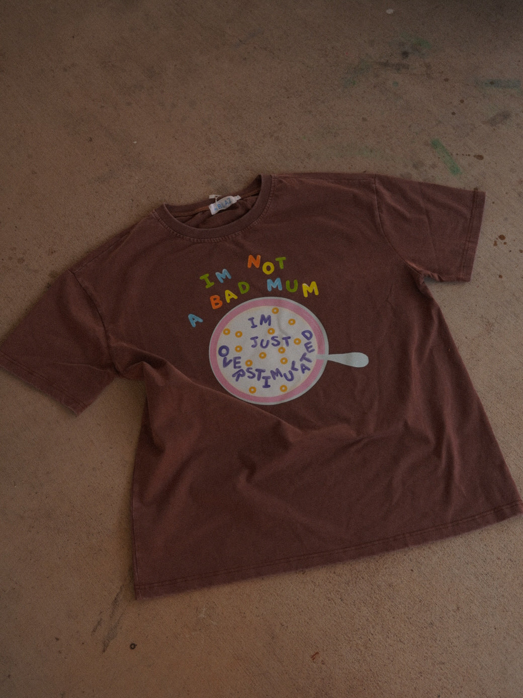 Overstimulated Mum Tee (x-long)