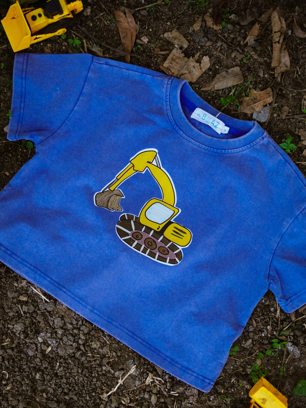 Excavator Kids Oversized Tee