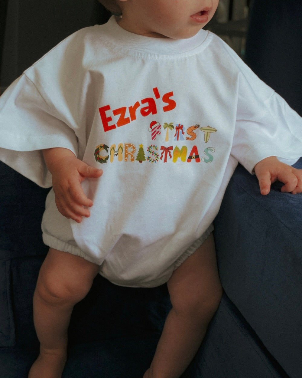 Personalised “First Christmas” Romper