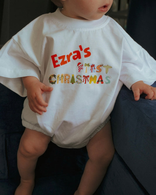Personalised “First Christmas” Romper
