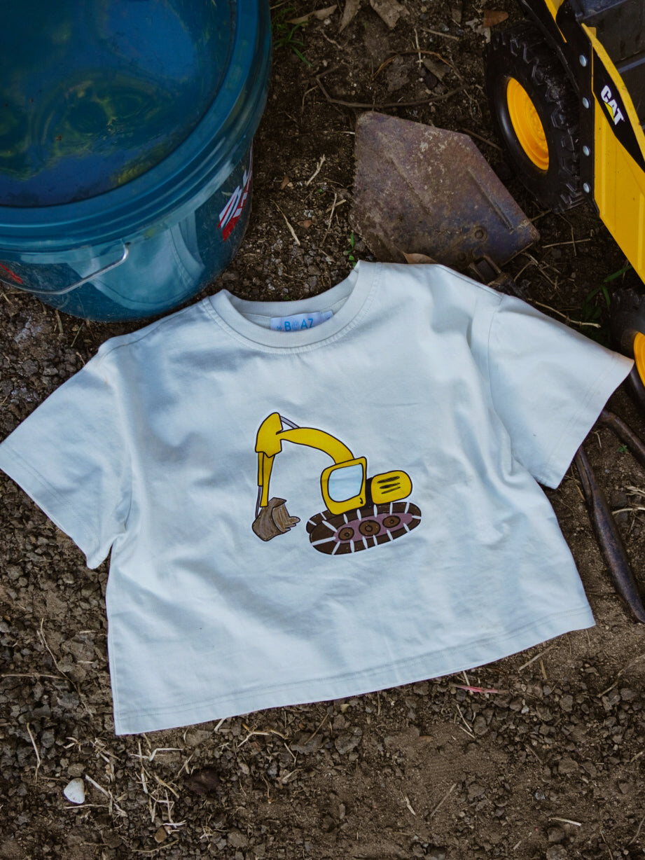 Excavator Kids Oversized Tee