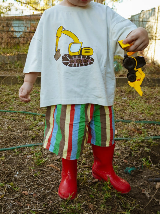 Excavator Kids Oversized Tee