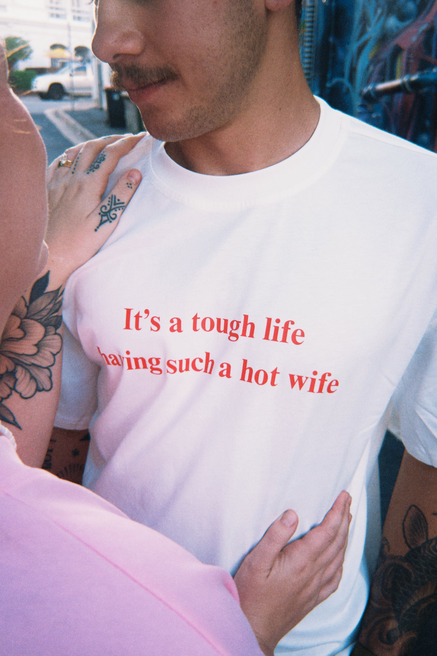 It's a tough life having such a hot wife