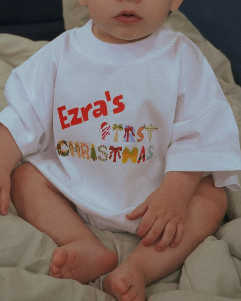 Personalised “First Christmas” Romper