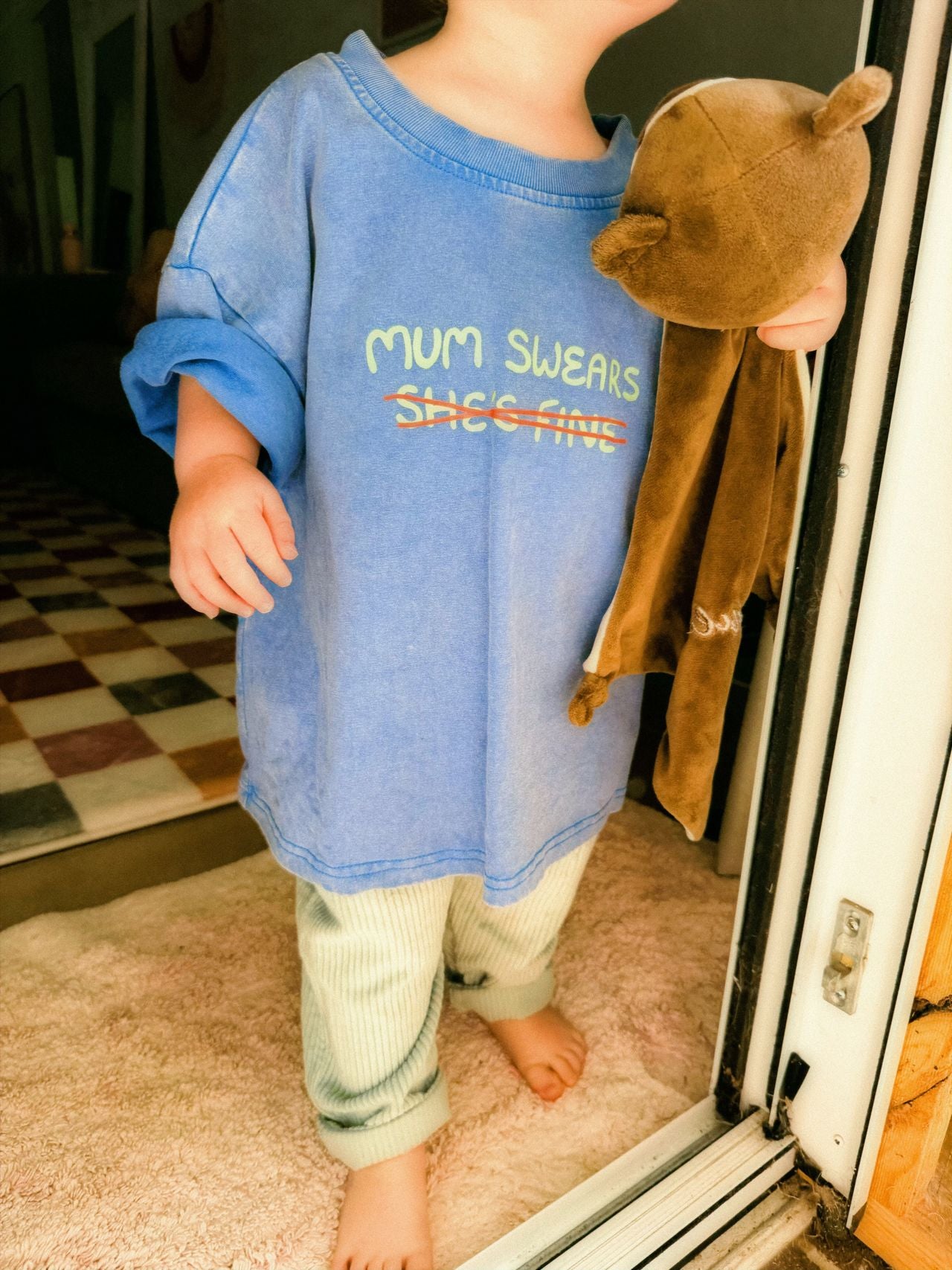 Mum swears she’s fine