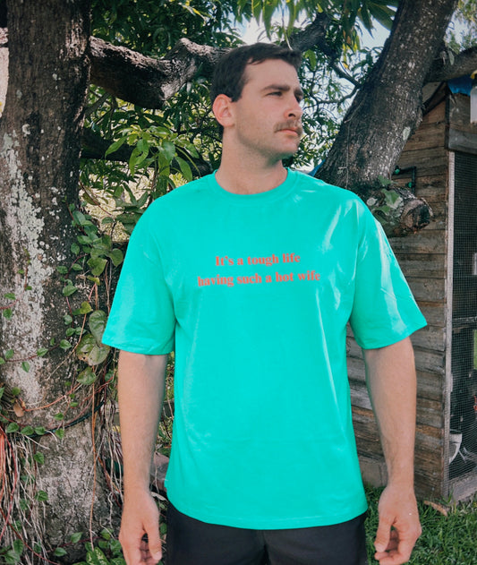 It's a tough life having such a hot wife (green)