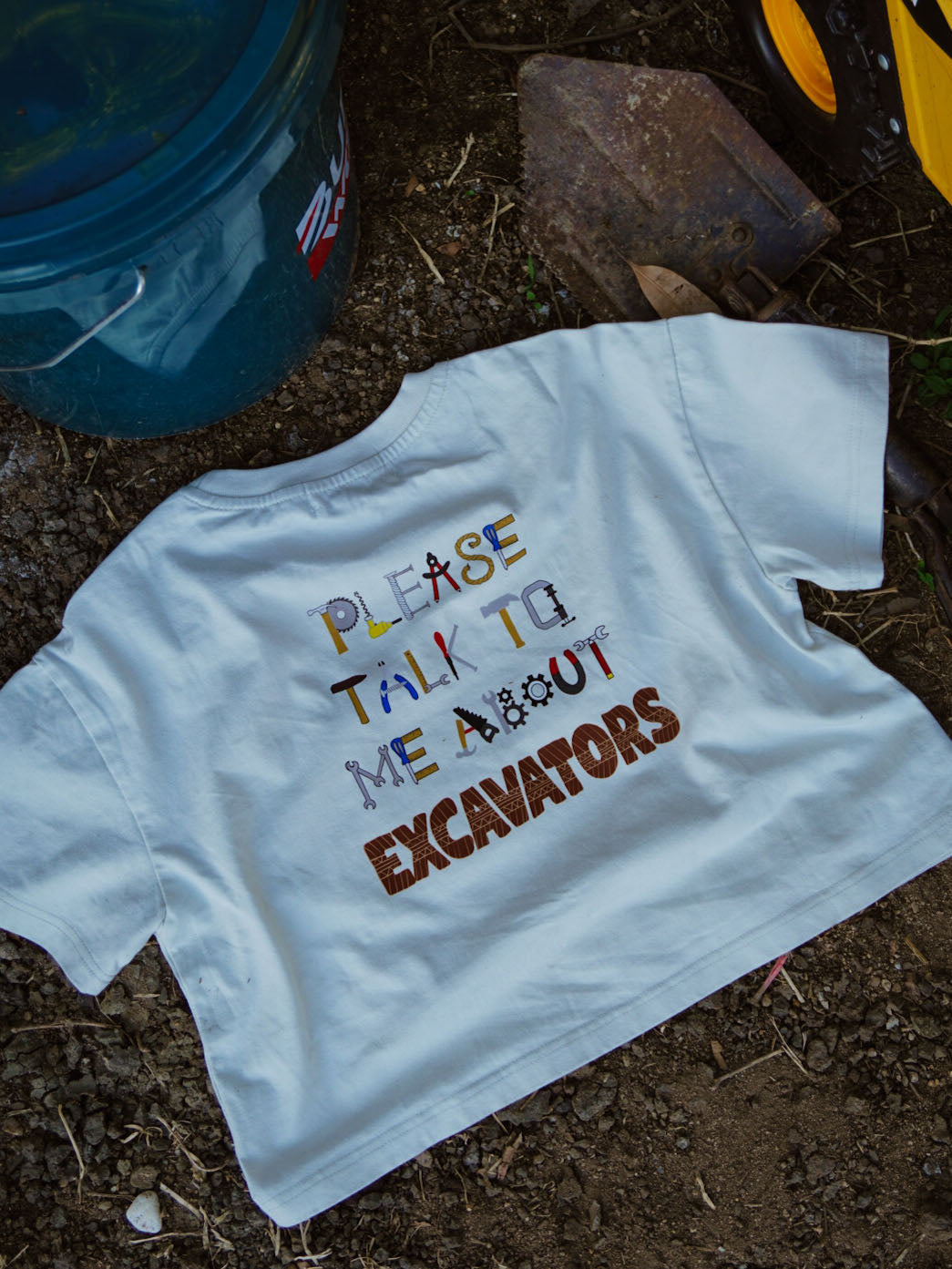 Excavator Kids Oversized Tee