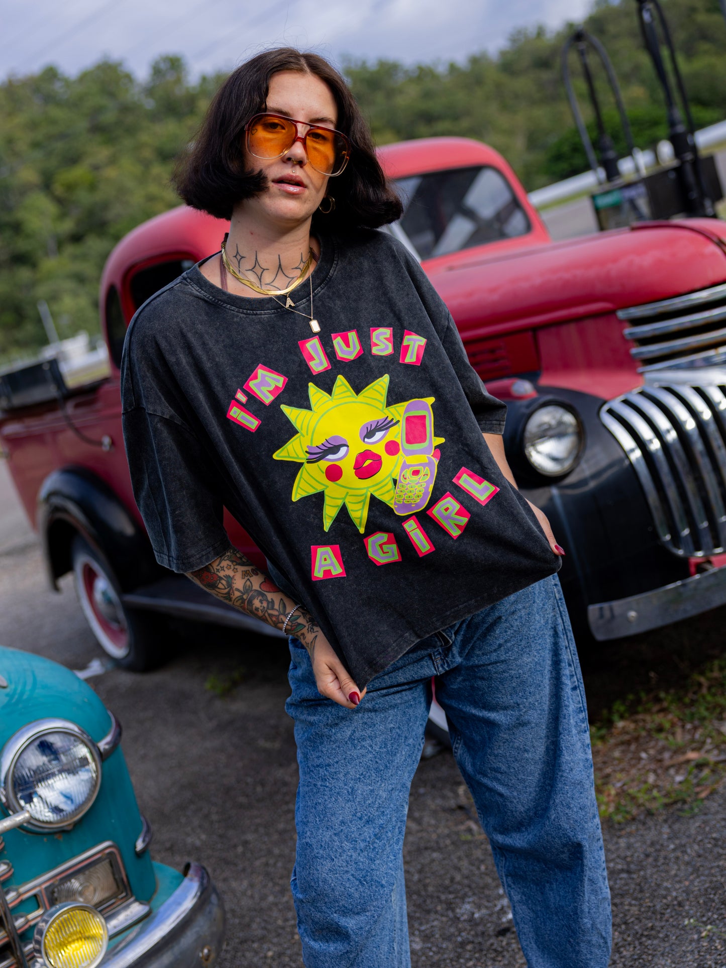 I'm Just a Girl Oversized Tee