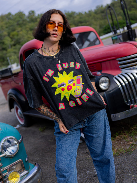 I'm Just a Girl Oversized Tee