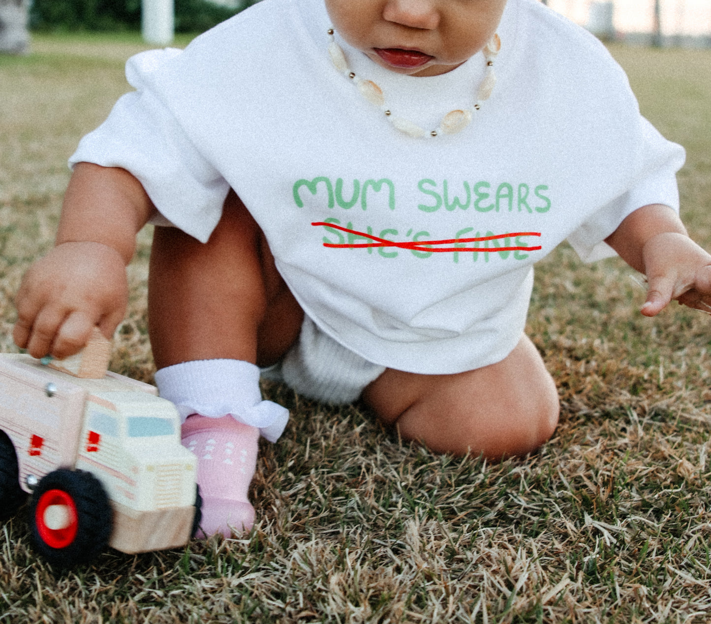 Mum swears she’s fine